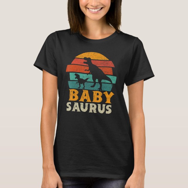 Babysaurus Trex Dinosaur Kleinkind Baby Saurus Fam T-Shirt (Vorderseite)