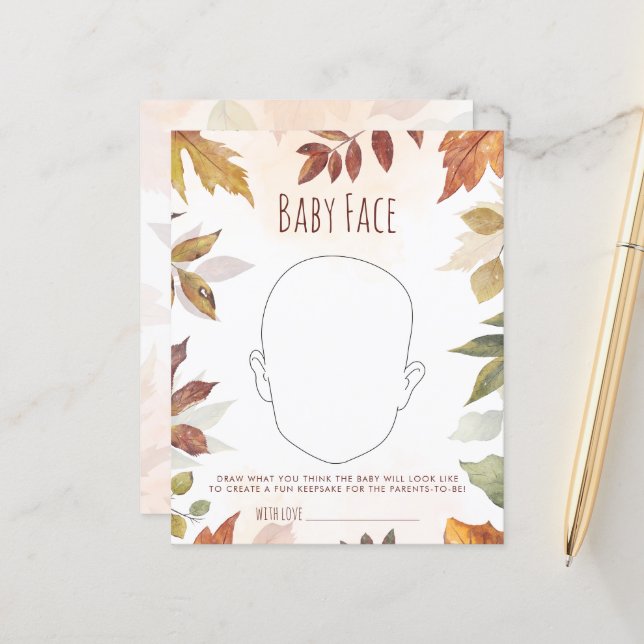 Babyschaukeln für Herbst (Vorderseite/Rückseite Beispiel)