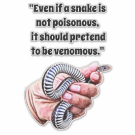 Babyschlangen-Reptilienziffern Kunst Aufkleber