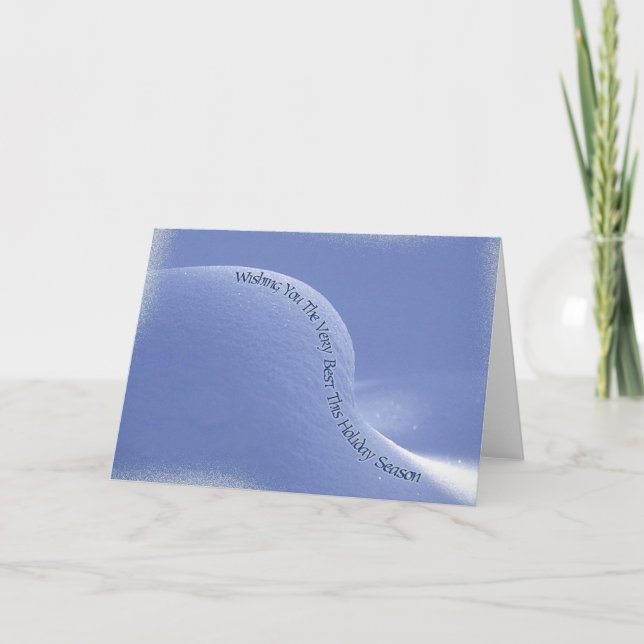 Babyschneewehe Feiertagskarte (Vorderseite)