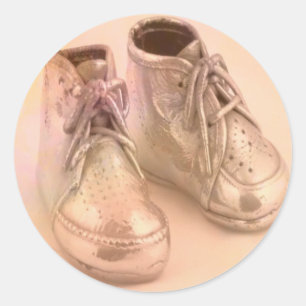 Babyschuhe Runder Aufkleber