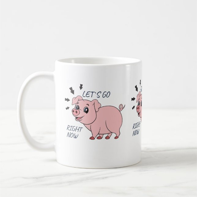 Babyschwein Kaffeetasse (Links)
