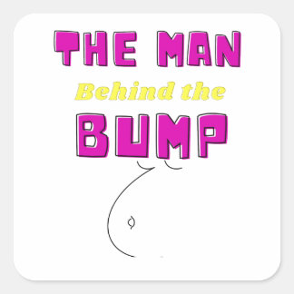 Babyshower Gifts for him Baby Announcement Gift  Quadratischer Aufkleber