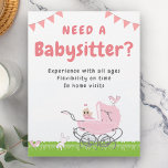 Babysitter-Flyer<br><div class="desc">Werbe-Babysitter-Flyer. Passen Sie es mit Ihrem eigenen Text an und verbreiten Sie das Wort.</div>