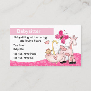 Babysitter-Geschäftskarten Visitenkarte