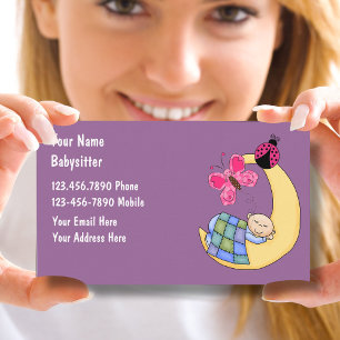 Babysitter-Geschäftskarten Visitenkarte