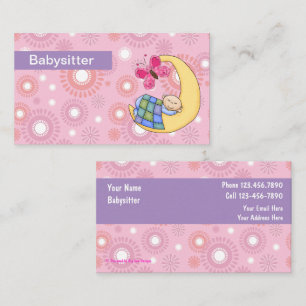 Babysitter-Geschäftskarten Visitenkarte