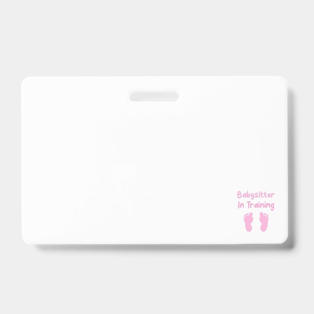 Babysitter in Ausbildung Ausweis (Vorderseite)