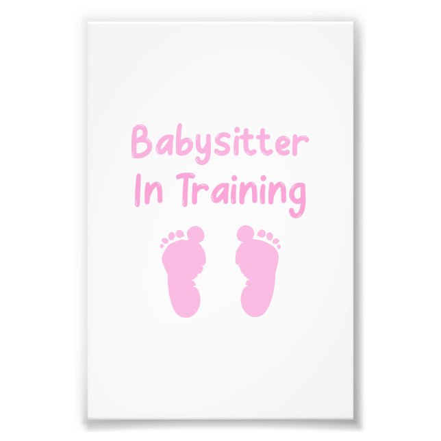 Babysitter in Ausbildung Fotodruck (Vorne)