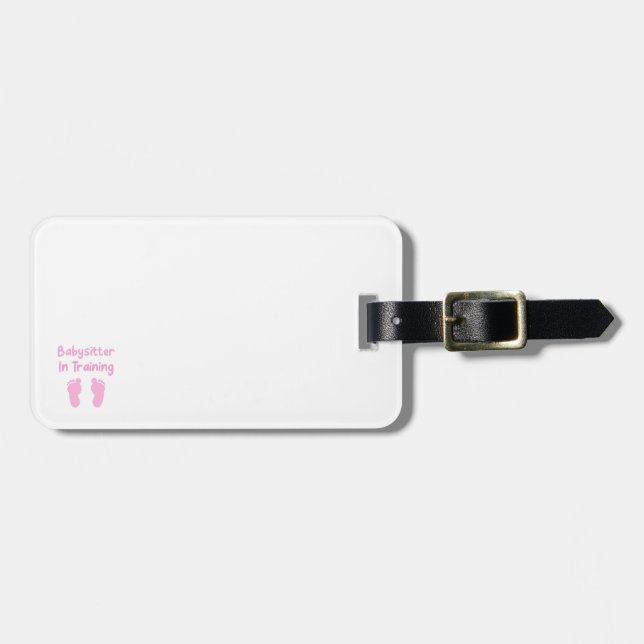 Babysitter in Ausbildung Gepäckanhänger (Vorderseite horizontal)