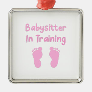Babysitter in Ausbildung Ornament Aus Metall