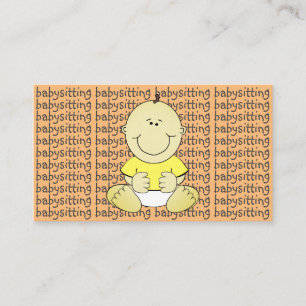 Babysitter Kinderbetreuer Betreuer Kinder Visitenkarte