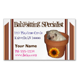 Babysitter Magnetische Visitenkarte