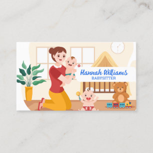 Babysitter-QR-Code Visitenkarte