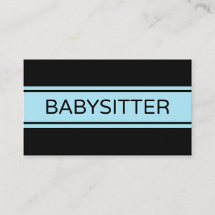 Babysitter Strip Business Card Visitenkarte