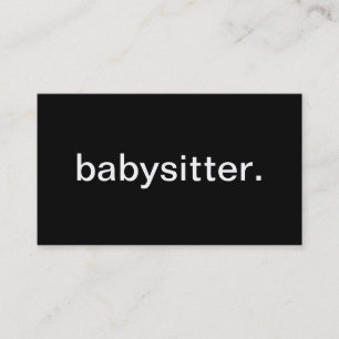 Babysitter Visitenkarte