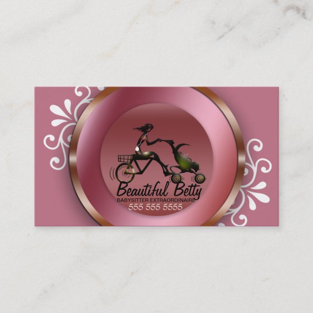 Babysitter-Visitenkarte Visitenkarte (Vorderseite)