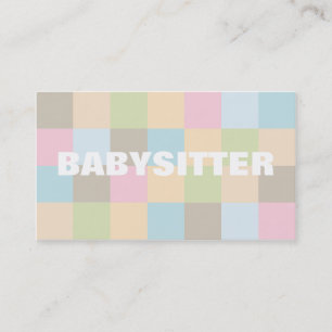 Babysitter-Visitenkarten Visitenkarte