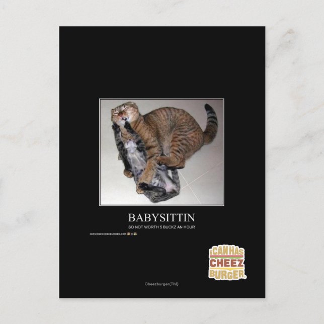 Babysittin Postkarte (Vorderseite)