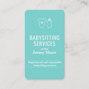 Babysitting Services am QR-Code der Jersey Shore Visitenkarte