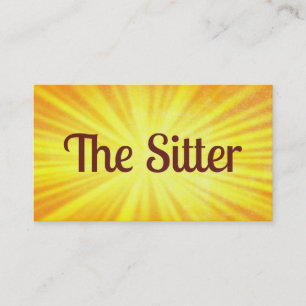 Babysitting Sunshine Business Card Visitenkarte