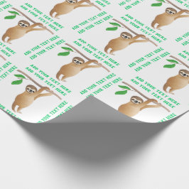 Babysloth-niedliche personalisierte geschenkpapier