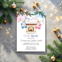 Babysocken Winterweihnachtsgeschlecht offenbart