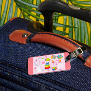 Babyspielzeug und Kinderzimmer Gepäckanhänger