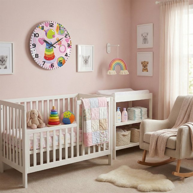 Babyspielzeug und Kinderzimmer Große Wanduhr (Von Creator hochgeladen)