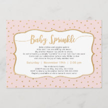 Babysprink mit Goldkonfetti