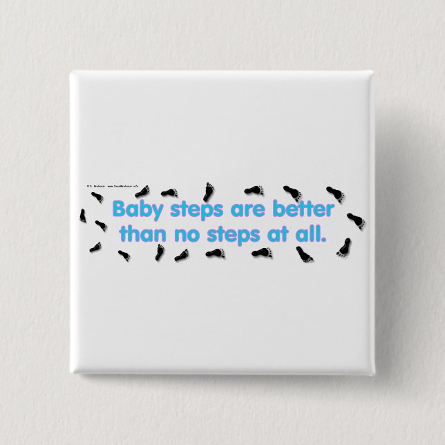 BabySteps Button (Vorderseite)
