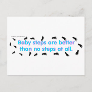 BabySteps Postkarte