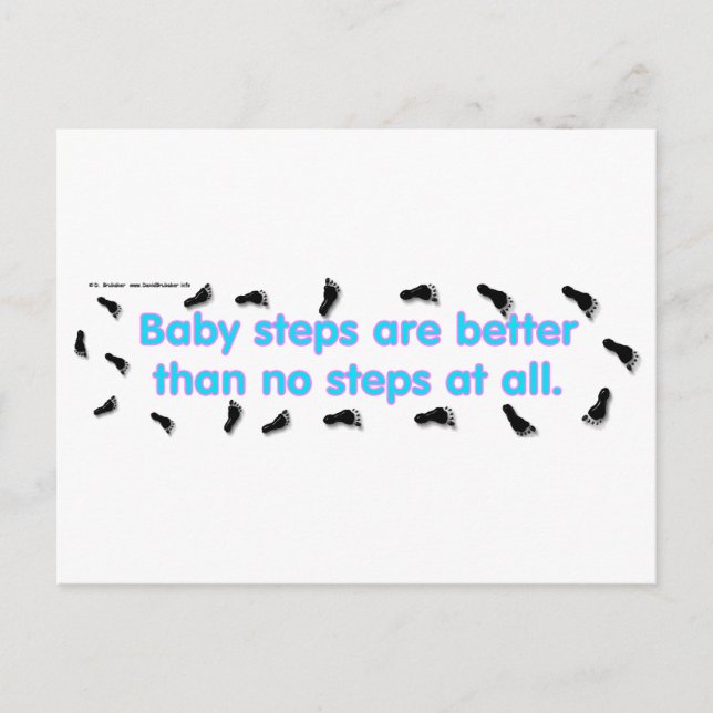BabySteps Postkarte (Vorderseite)
