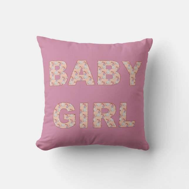 Babystörche Kissen (Vorderseite)