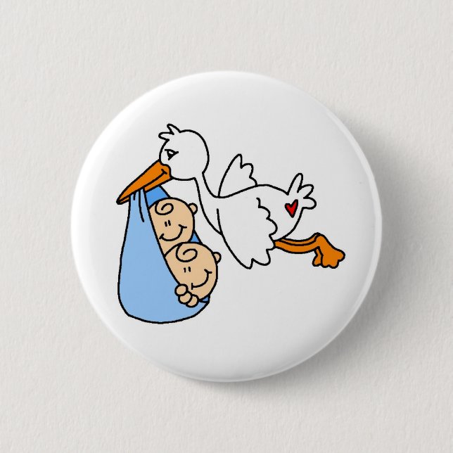 BABYSTORKTWINS BUTTON (Vorderseite)