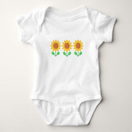 Babystück, Säugling, Duschgeschenk, Sonnenblumen Baby Strampler