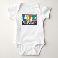 Babyt-Shirt oder einteiliger Anzug.
