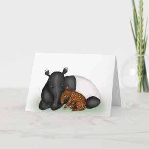 Babytapete und Mutter neue Babykarte für Glückwüns Karte