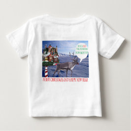 Babytee, fröhliche Weihnachten und glückliche Rent Baby T-shirt
