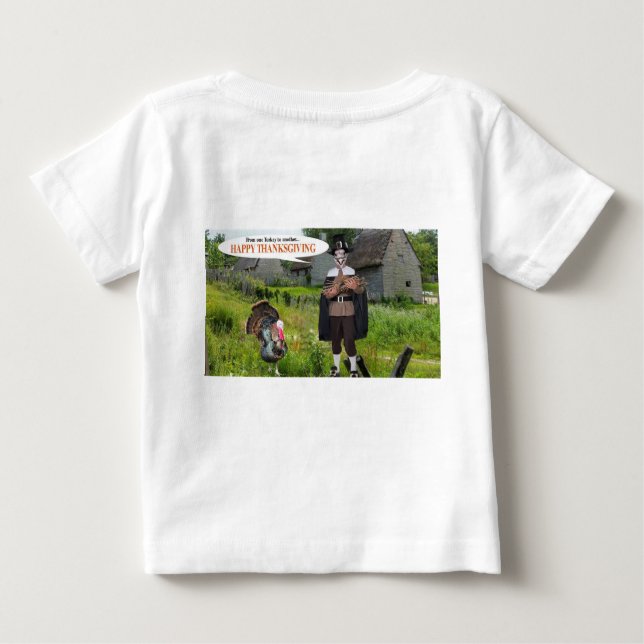 Babytee glücklich Dankeschön Baby T-shirt (Rückseite)