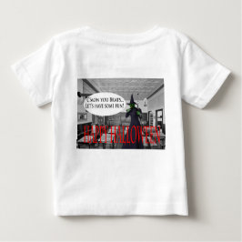 Babytee glückliche Hexenkatze Baby T-shirt