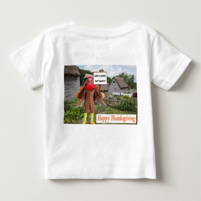 Babytee. Glückliches Erntedankfest, Geparden-Truth Baby T-shirt (Rückseite)