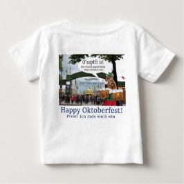 Babytee. Glückliches Oktoberfest! Giraffe/Mädchen Baby T-shirt