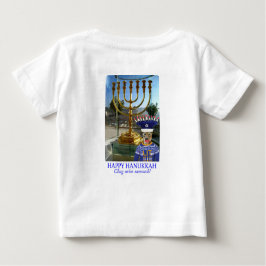Babytee. Happy Hanukkah, Löwe Baby T-shirt