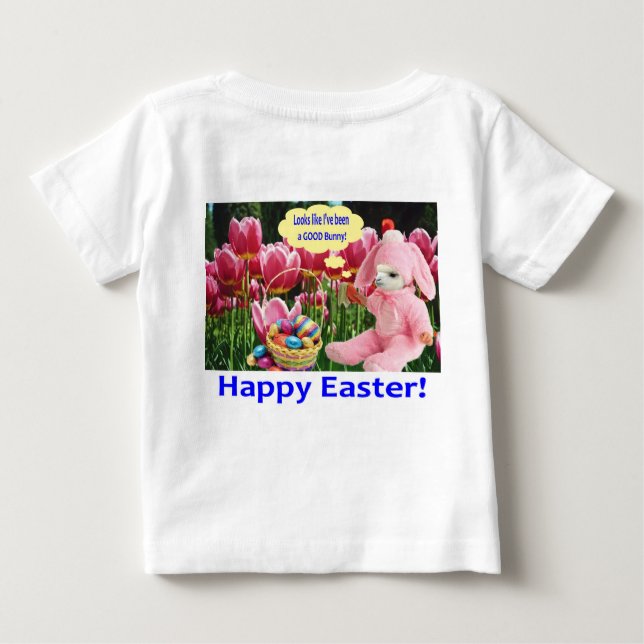 Babytee. Happy Oaster. Alpaca/Hunny Baby T-shirt (Rückseite)