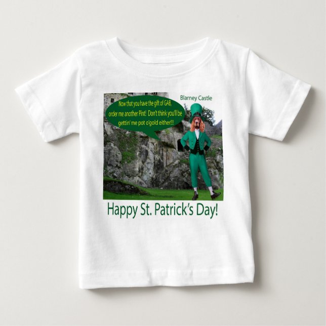 Babytee. Happy St. Patrick's Day. Baby T-shirt (Vorderseite)