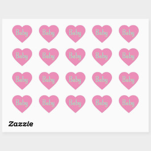Babytext-Herz-Shaped Heart-Aufkleber Herz-Aufkleber