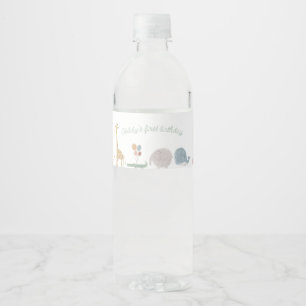 Babytier Wasserflaschenetikett