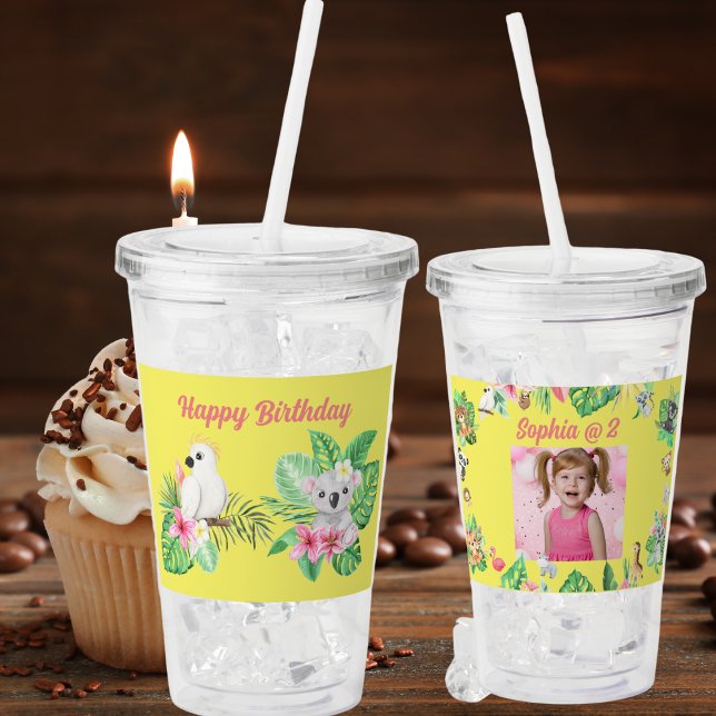 Babytiere Akrylic Tumbler Kindergeburtstag Geschen Acryltrinkbecher (Von Creator hochgeladen)