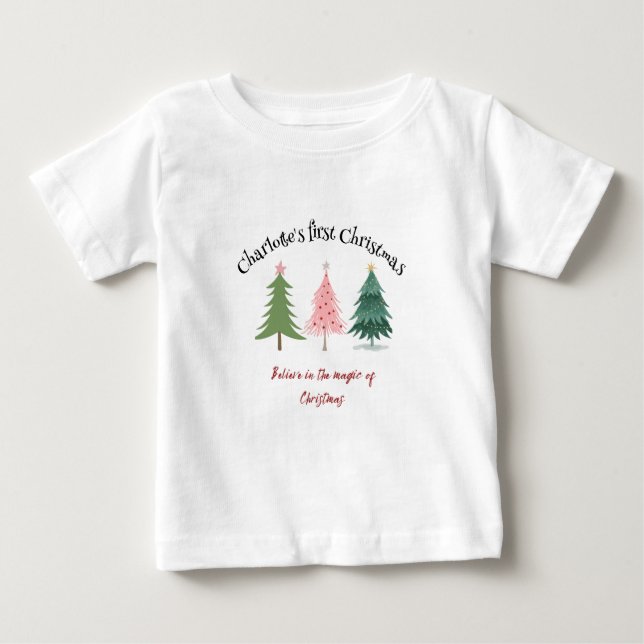 Babytop - Erste Weihnachten - 0-24 Monate Baby T-shirt (Vorderseite)